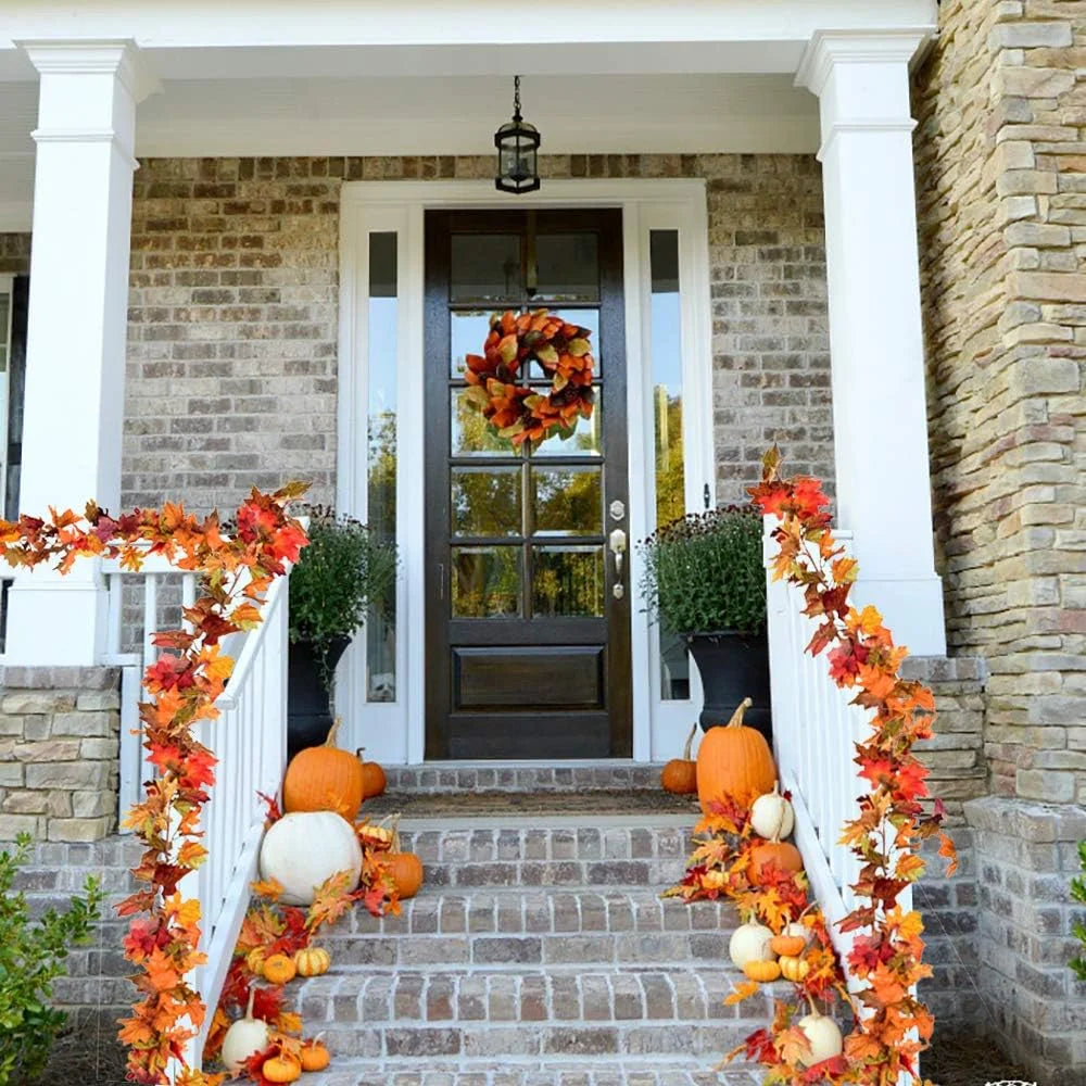 3-Pack Fall Maple Leaf Garland