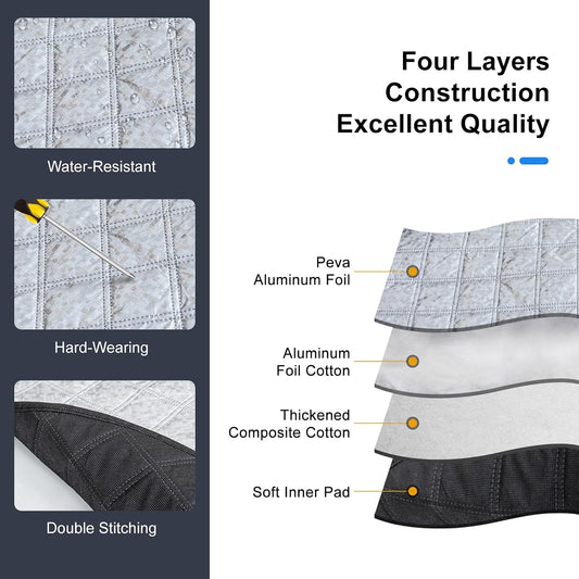 4-Layer Magnetic Windshield Snow Cover