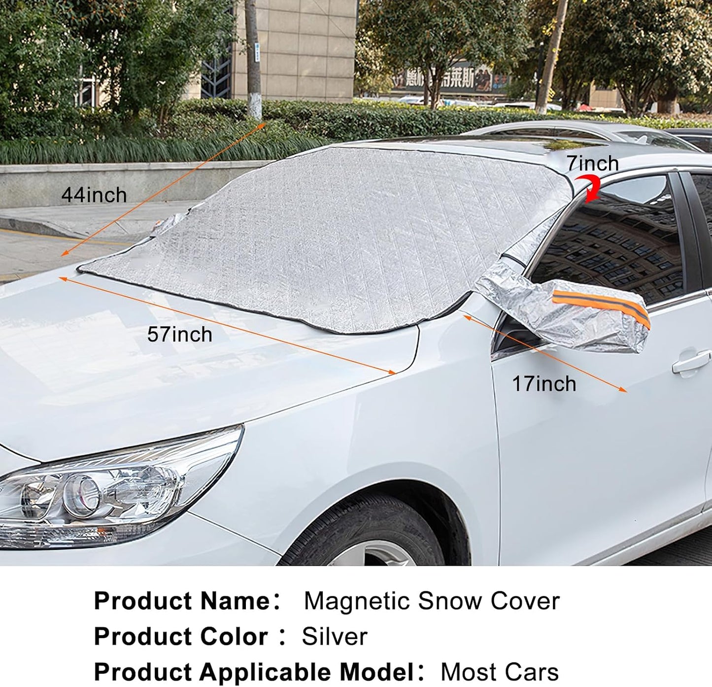 4-Layer Magnetic Windshield Snow Cover