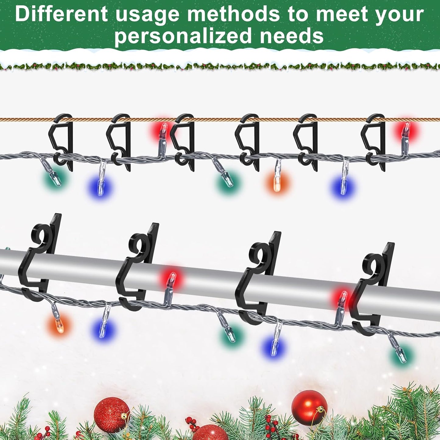 200-Piece Outdoor Christmas Light Clip Set