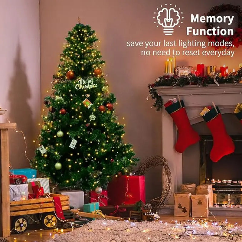 Easy-Drape Waterfall Christmas Tree Lights