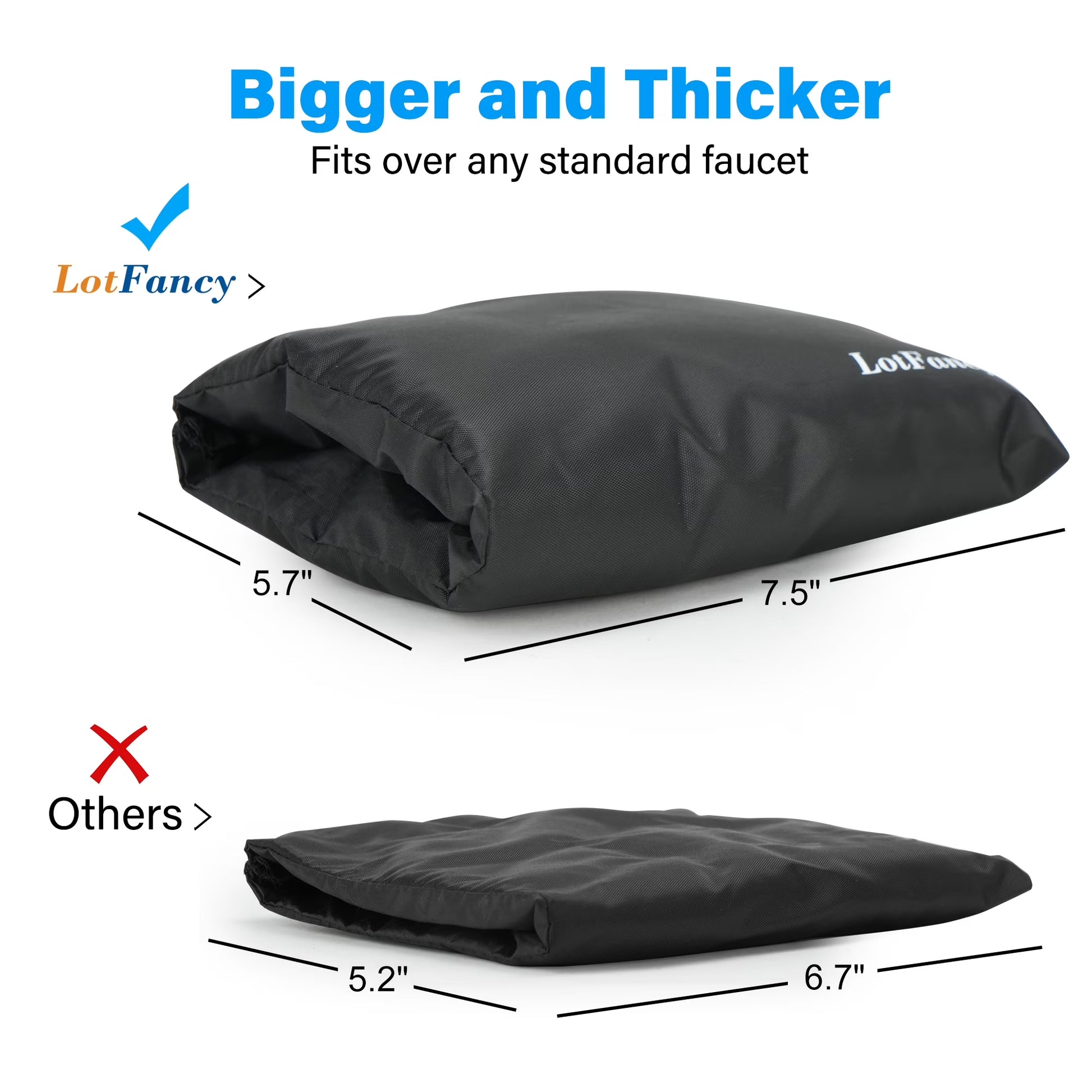 2-Pack Outdoor Faucet Freeze Covers