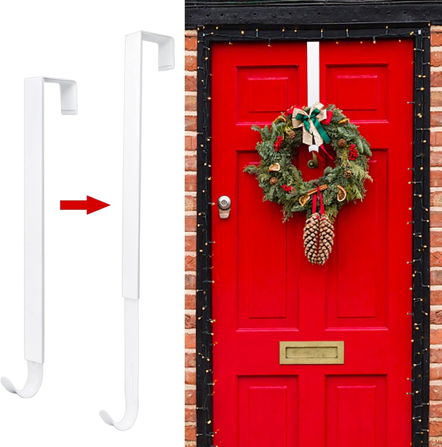 Adjustable 15–25 Inch Wreath Hanger