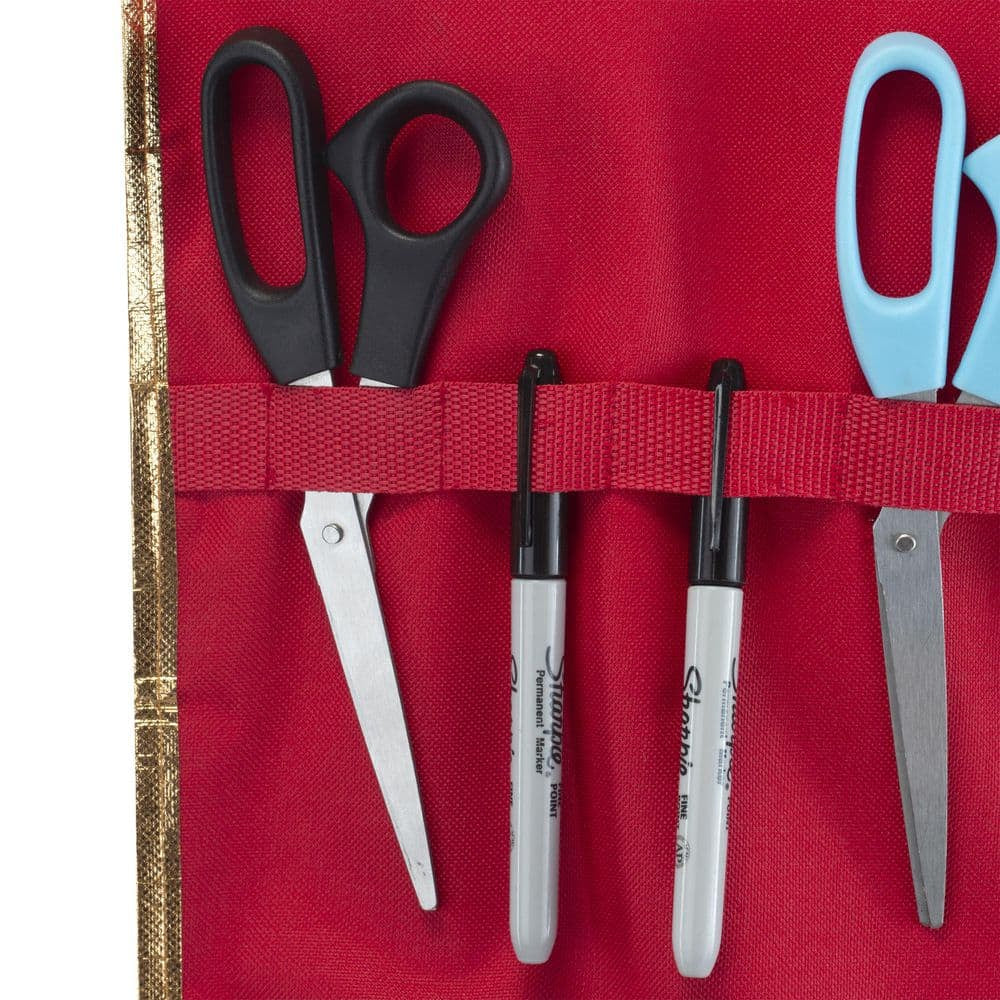 Hanging Holiday Gift-Wrap Organizer