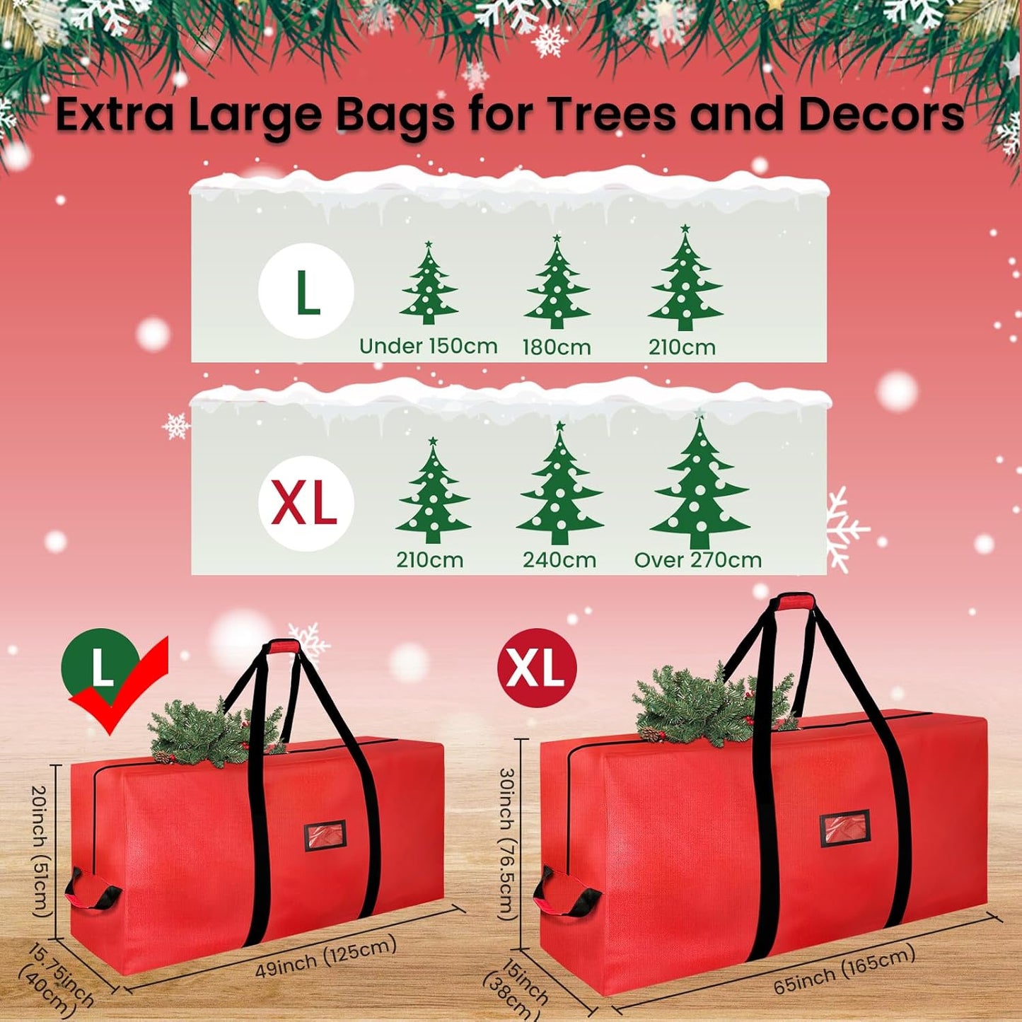 7.5-Foot Christmas Tree Storage Bag