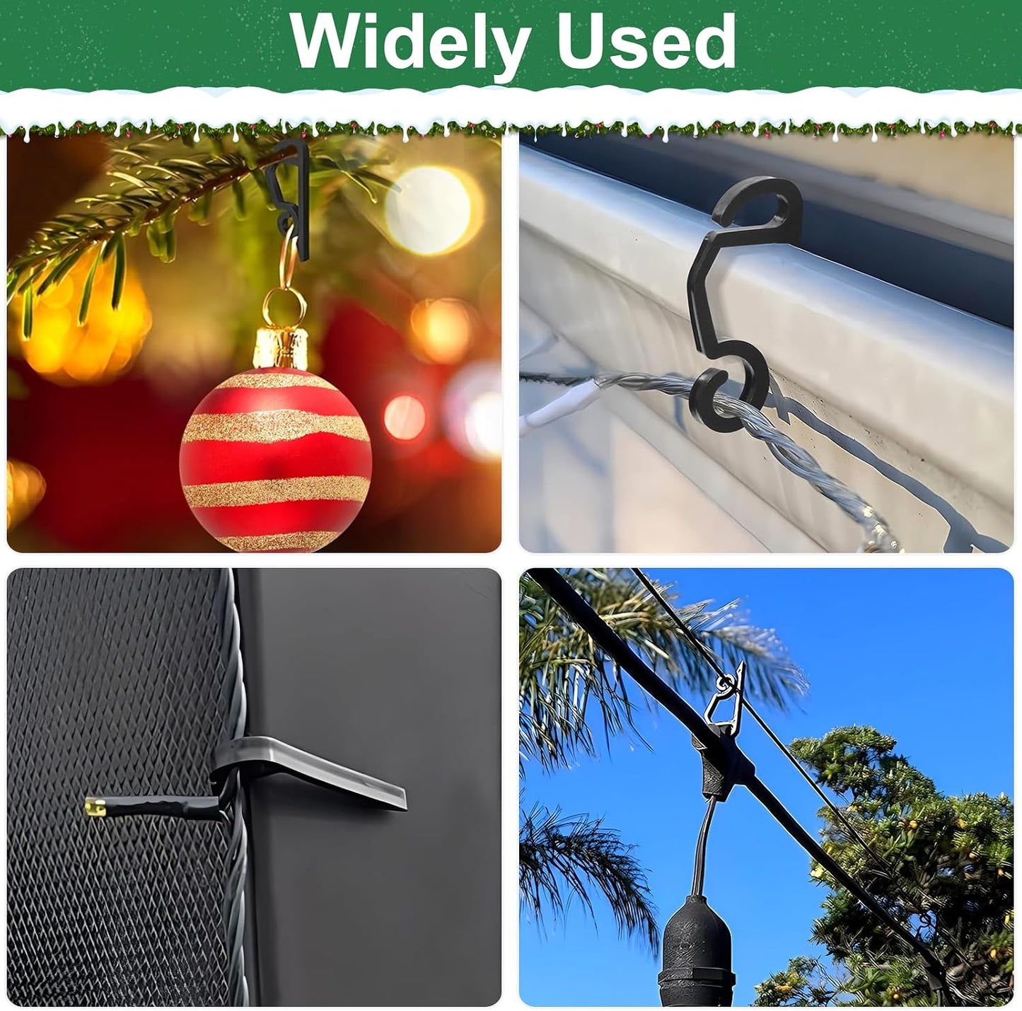 200-Piece Outdoor Christmas Light Clip Set