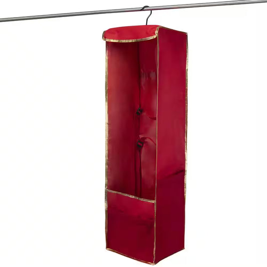 Hanging Holiday Gift-Wrap Organizer