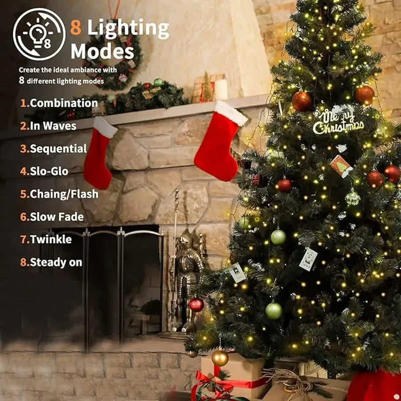 Easy-Drape Waterfall Christmas Tree Lights
