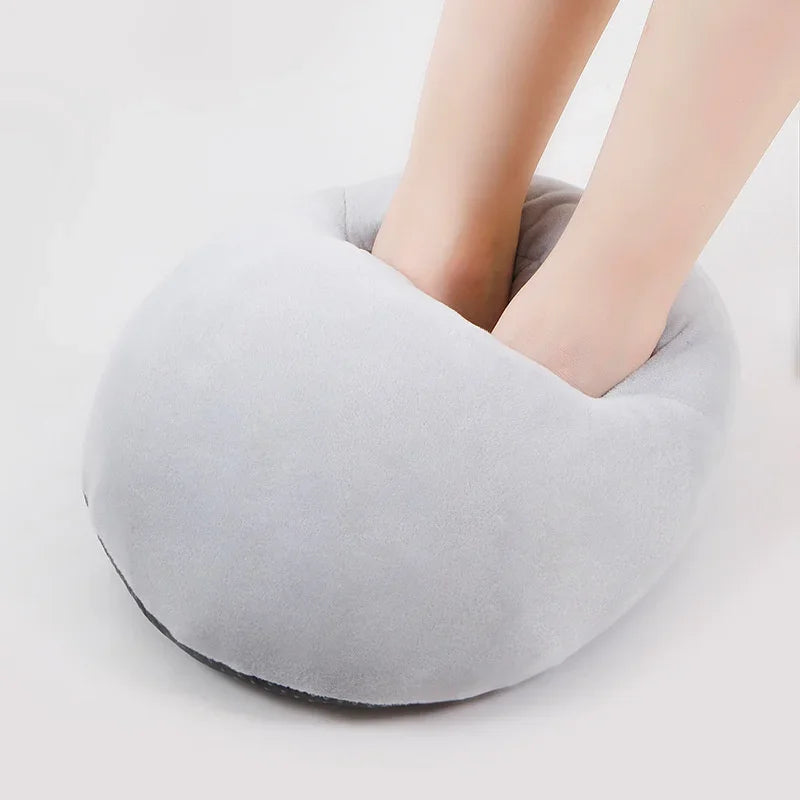 USB Electric Heater Foot Warmer Charging Power Fleece Cartoon Cat Warm Foot Cover Feet Heating Pads for Home Bedroom Sleeping