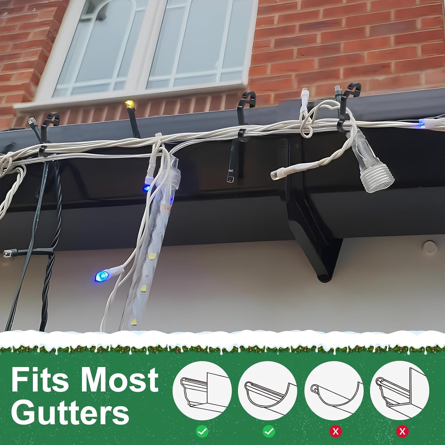 200-Piece Outdoor Christmas Light Clip Set