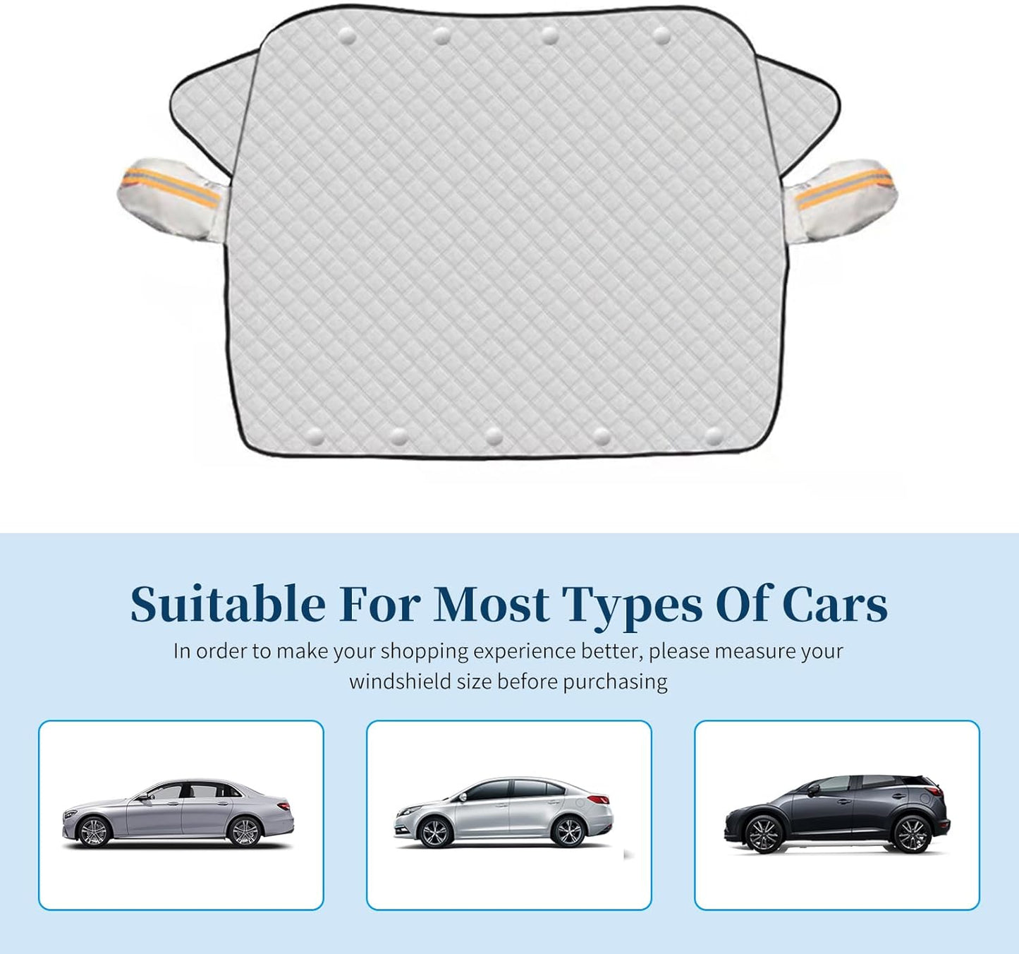 4-Layer Magnetic Windshield Snow Cover