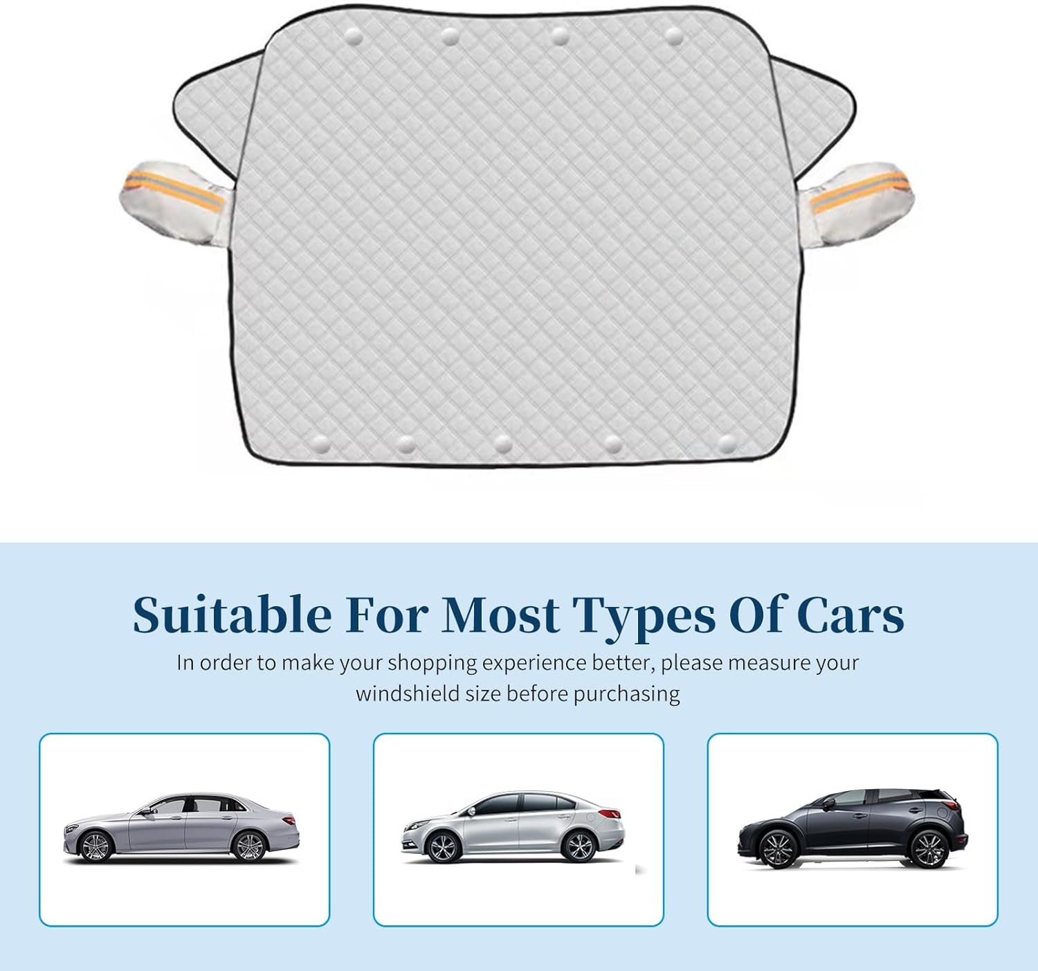 4-Layer Magnetic Windshield Snow Cover