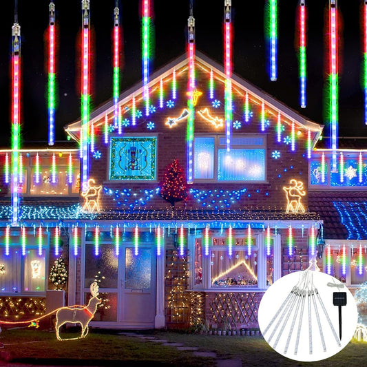 Solar Meteor Shower Christmas Lights