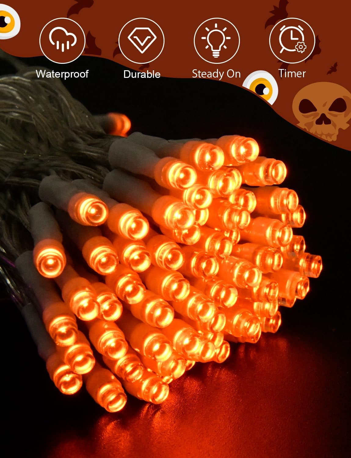 Timer-Controlled Halloween String Lights