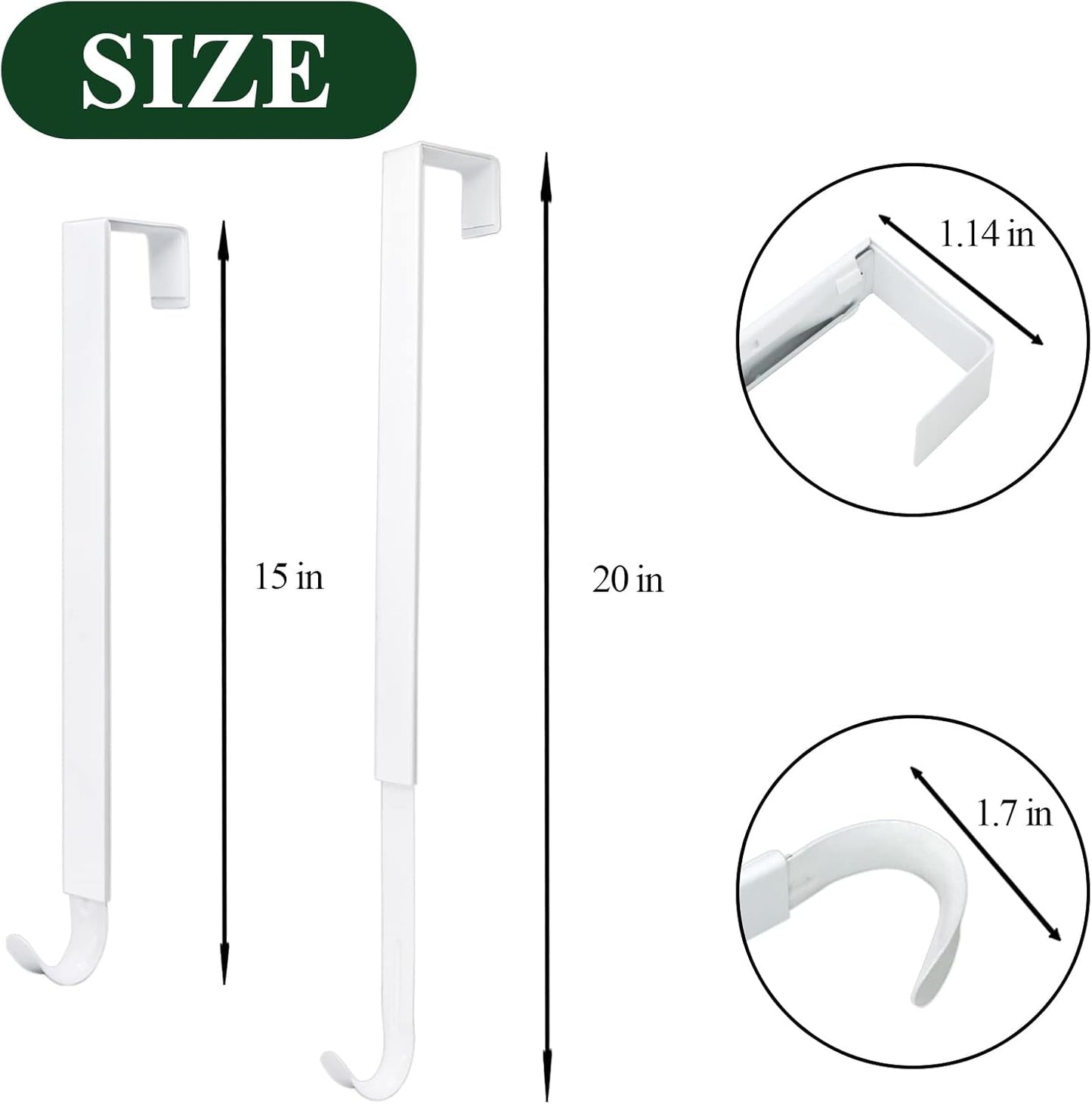 Adjustable 15–25 Inch Wreath Hanger