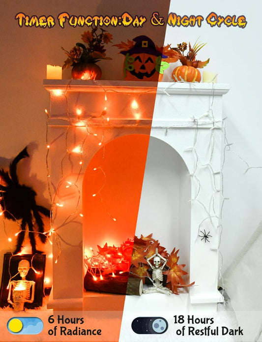 Timer-Controlled Halloween String Lights