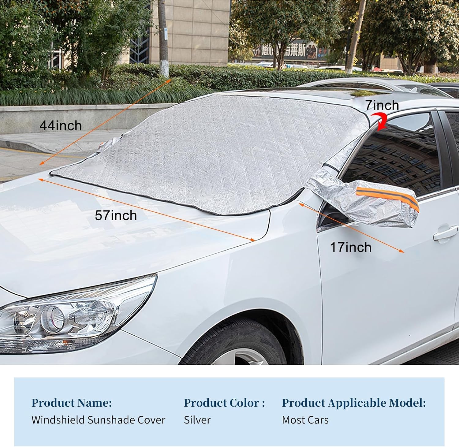 4-Layer Magnetic Windshield Snow Cover